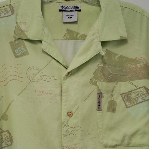 Columbia lime green button-up shirt🍈 - Picture 4 of 9